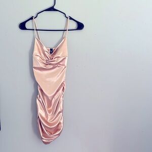 Windsor pink rouche cocktail dress, size: medium